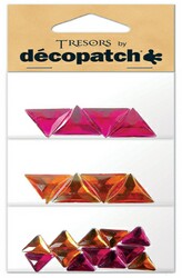 DecoPatch Triangular shapes, pink / orange - CLDPBJM210 - Lilly Grace Crafts