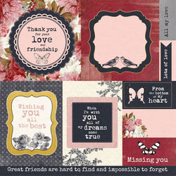 Ma Cherie 12x12 Scrapbook Paper Sold in Singles - KAP1960 - Lilly Grace Crafts