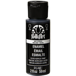 PLAID Liquorice FolkArt Enamels 2oz - PE4032 - Lilly Grace Crafts