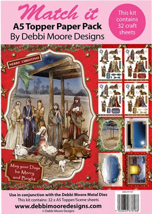 Debbi Moore Designs Build a Scene Match It Nativity Paper Pad - DMMIPP127 - Lilly Grace Crafts