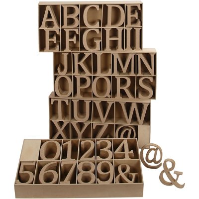 Creativ Alphabet Set 240 Assorted - 8cm - CLCV56359 - Lilly Grace Crafts