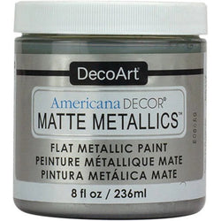 DecoArt Silver Matte Metallics - CLDADMMT14-8OZ - Lilly Grace Crafts