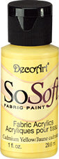 DecoArt Cadmium Yellow SoSoft 1Oz. - CLDA-DSS3-1OZ - Lilly Grace Crafts