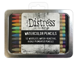 Ranger Tim Holtz® Distress Watercolour Pencils Kit 2 (12 Pack)  - TDH76315 - Lilly Grace Crafts