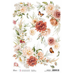 Ciao Bella Papers Ciao Bella A4 rice paper Garden of Promises Reign of Grace - 5 sheets - CBRP306 - Lilly Grace Crafts