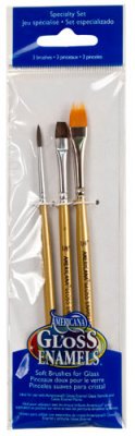 DecoArt Americana Glass Art Brush Set Speciality - CLDABK12 - Lilly Grace Crafts