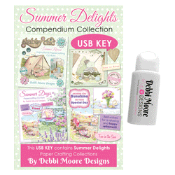 Debbi Moore Designs Summer Delights Crafting Compendium USB Key Collection - DMUSB086 - Lilly Grace Crafts