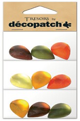 DecoPatch Teardrop shapes, yellow / green - CLDPBJM214 - Lilly Grace Crafts