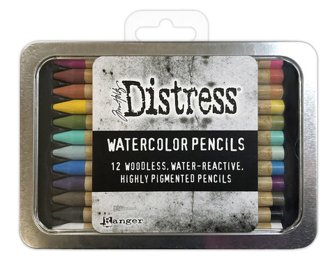 Ranger Tim Holtz® Distress Watercolour Pencils Kit 1 (12 Pack) - TDH76308 - Lilly Grace Crafts