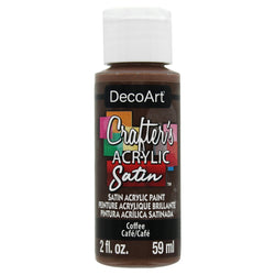 DecoArt Coffee 2oz Crafters Acrylic Satin - CLDADCAS13-2OZ - Lilly Grace Crafts