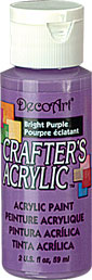 DecoArt Bright Purple Crafters Acrylic 2oz - CLDCA110-2OZ - Lilly Grace Crafts