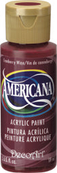 DecoArt Cranberry Wine Transparent Americana Acrylic - CLDA112-2OZ - Lilly Grace Crafts