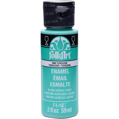 PLAID Turquoise FolkArt Enamels 2oz - PE4066 - Lilly Grace Crafts