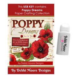 Debbi Moore Designs Poppy Dreams Paper crafting Collection  - DMUSB587 - Lilly Grace Crafts