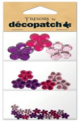 DecoPatch Flower shapes, pink / purple - CLDPBJM209 - Lilly Grace Crafts