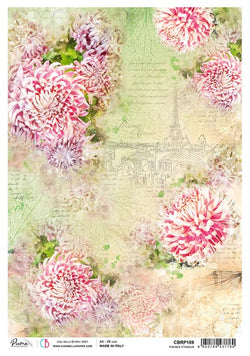 Ciao Bella Papers A4 Rice Paper x5 Poemes d’Amour - CBRP189 - Lilly Grace Crafts