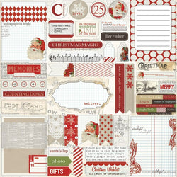 Santas List 12x12 Die Cut Sheet (25sheets) - MMETCSL1011 - Lilly Grace Crafts