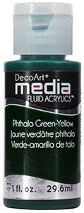 DecoArt Phthalo Green-Yellow (Media Paint) - CLDADMFA25-1OZ - Lilly Grace Crafts