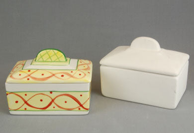 Country Love Crafts Butter Dish Oblong with Lid Box Quantity 6 - CLM210 - Lilly Grace Crafts