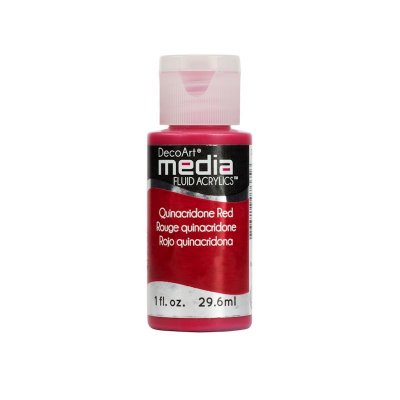 DecoArt Quinacridone Red (Media Paint) - CLDADMFA33-1OZ - Lilly Grace Crafts