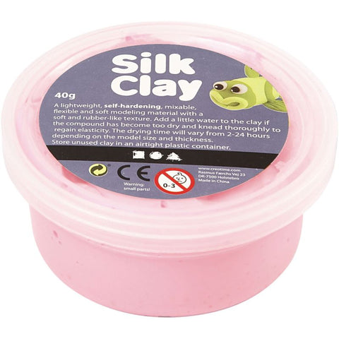 Creativ Silk Clay 40g pink - CLCV79109 - Lilly Grace Crafts