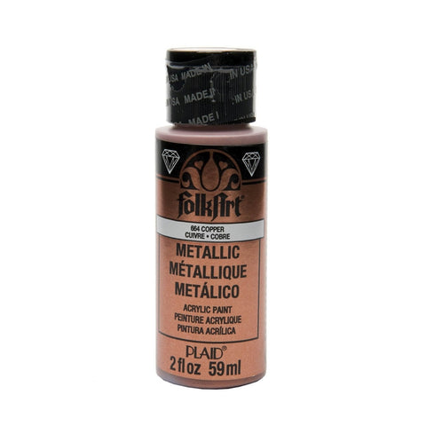 PLAID Copper Metallic FolkArt- 2oz - PEK664 - Lilly Grace Crafts