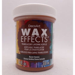 DecoArt Burnt Sienna 4oz Wax Effects Encaustic Acrylic - CLDADWE04-4OZ - Lilly Grace Crafts