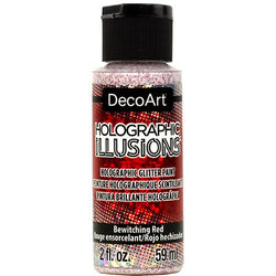 DecoArt Bewitching Red Holographic Illusion 2oz - CLDADHG03-2OZ - Lilly Grace Crafts