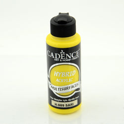 Cadence Yellow 120 ml Hybrid Acrylic Paint For Multisurfaces - CA741388 - Lilly Grace Crafts