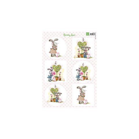 Marianne Design Bunny Love Sold in Packs of 10's - MDVK9551 - Lilly Grace Crafts