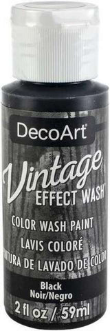 DecoArt Black Vintage Effects Wash 2oz - CLDADCW01-2OZ - Lilly Grace Crafts