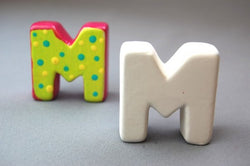 Country Love Crafts 3D Letter M 4.5cm Inner Wrap Quantity 6 - CLMC251 - Lilly Grace Crafts