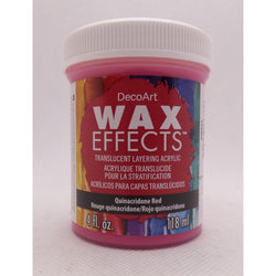 DecoArt Quinacridone Red 4OZ Wax Effects Encaustic Acrylic - CLDADWE02-4OZ - Lilly Grace Crafts