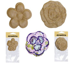 DecoPatch Assorted flowers Pack of 4 - CLDPAC368 - Lilly Grace Crafts