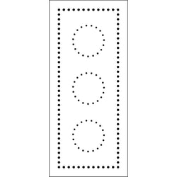 The Crafters Workshop Slimline Stencil Dotted Circles - TCW2306 - Lilly Grace Crafts