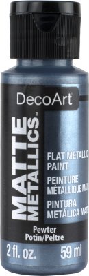 DecoArt Pewter Matte Metallics - CLDADMMT05-2OZ - Lilly Grace Crafts