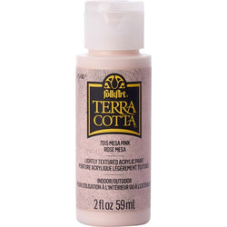 PLAID Mesa Pink Folkart Terra Cotta Textured Paint - 2 Oz. - PE7015 - Lilly Grace Crafts