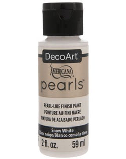 DecoArt Snow White Americana Pearls - 2Oz. - CLDAP01-2OZ - Lilly Grace Crafts