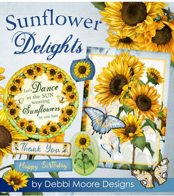 Debbi Moore Designs Sunflower Delights Paper crafting Collection USB Key - DMUSB622 - Lilly Grace Crafts