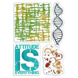 Ciao Bella Papers 4"x6" Stamp-Attitude is Everything - CBPSB6004 - Lilly Grace Crafts