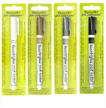 DecoArt Decoart Glass Markers x4 BESPOKE Glass markers x 4 - CLDABES004 - Lilly Grace Crafts