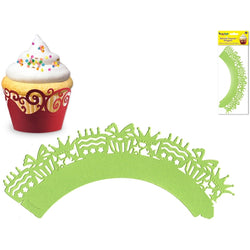 Cupcake Wrappers Green3 x packs of 6 - MIPC202C - Lilly Grace Crafts