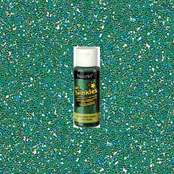 DecoArt Christmas Green Craft Twinkles 2oz. - CLDA-DCT4-2OZ - Lilly Grace Crafts