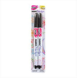 Tulip Tulip Fabric Markers Fine-Tip Black 2 Pack - IL32035 - Lilly Grace Crafts