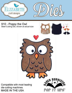 Elizabeth Craft Designs Poppy the Owl - ECD910 - Lilly Grace Crafts