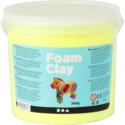 Creativ Foam Clay 560g Neon Yellow - single - CLCV78829 - Lilly Grace Crafts