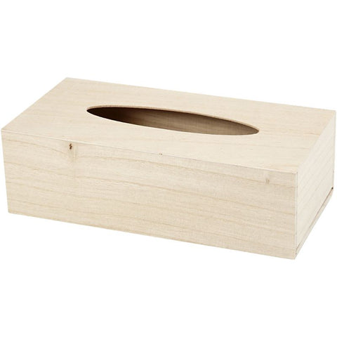 1pc Color Blocking Tissue Box Holder, Wooden Cover Desktop Facial