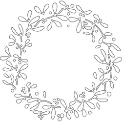 Card-io Mistletoe Wreath Majemask Stencil - CDSTMI-01 - Lilly Grace Crafts