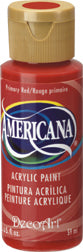 DecoArt Primary Red Americana Acrylic 2Oz. - CLDA199-2OZ - Lilly Grace Crafts