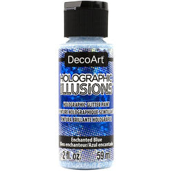 DecoArt Enchanted Blue Holographic Illusion - CLDADHG08-2OZ - Lilly Grace Crafts